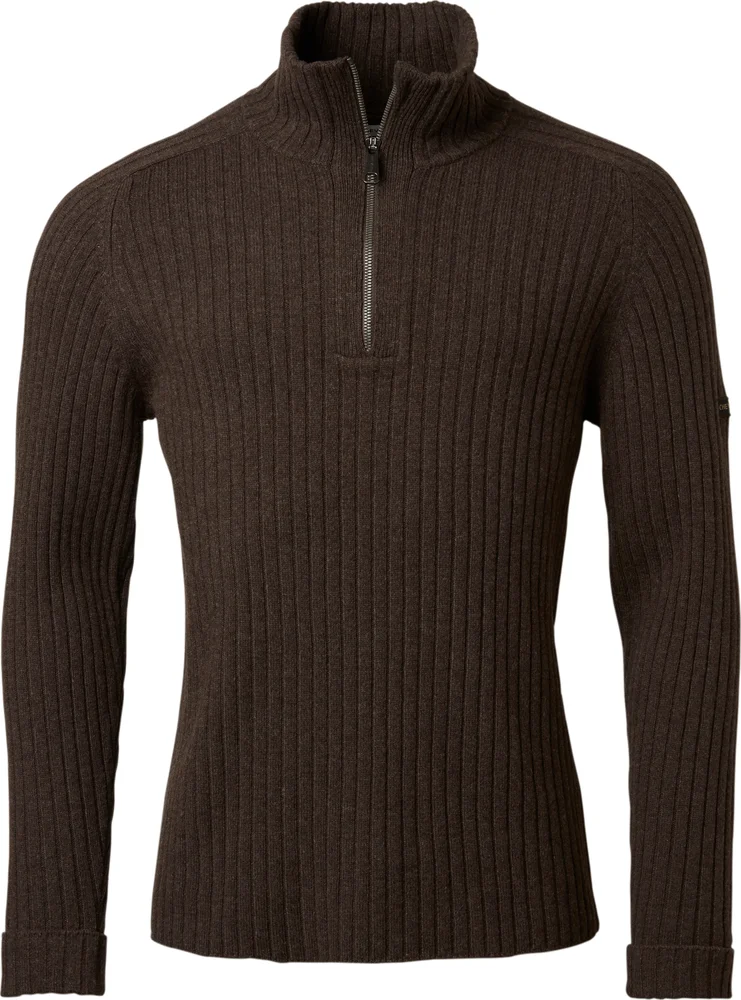 Chevalier Men’s Antony Half Zip Wool Pullover Antler Brown v:9275339 Chevalier Men’s Antony Half Zip Wool Pullover Antler Brown v:9275339