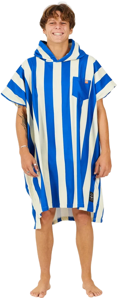 After Essentials Poncho Swim Club Stripes Blue v:7030330