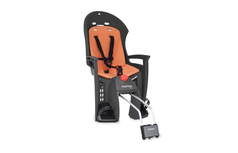Hamax Sykkelsete Siesta med Rammeinnfesting Grey/Orange Padding v:6183827