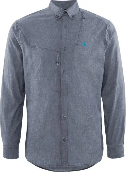 M's Lofn Shirt Storm Blue Melange v:5779909