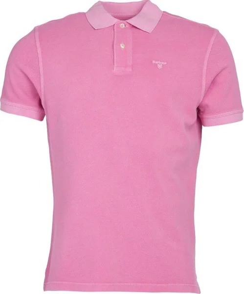 M's Washed Sports Polo Mauve v:7662369