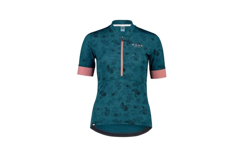 Mons Royal Sykkeltrøye Cadence Half Zip W Forest Alchemy v:9010199