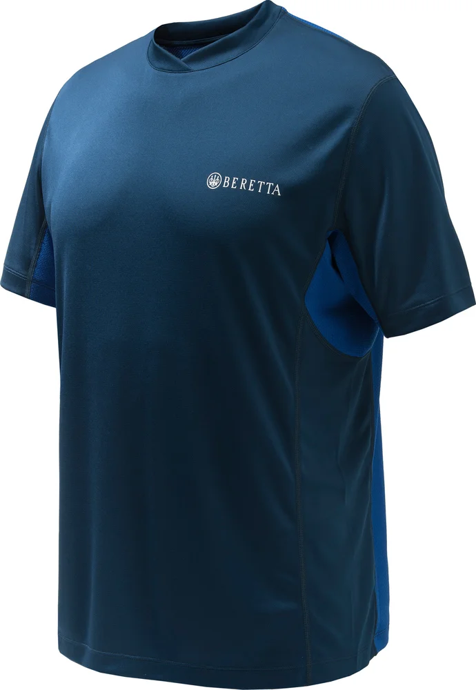 Beretta Unisex Flash Tech T-Shirt Blue Total v:9173891 Beretta Unisex Flash Tech T-Shirt Blue Total v:9173891