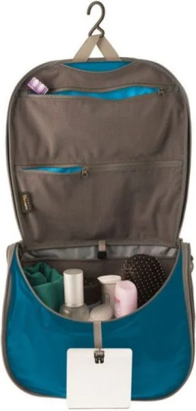 Travelling Light Toiletry Hanging Bag Large Blue/Grey v:3140033