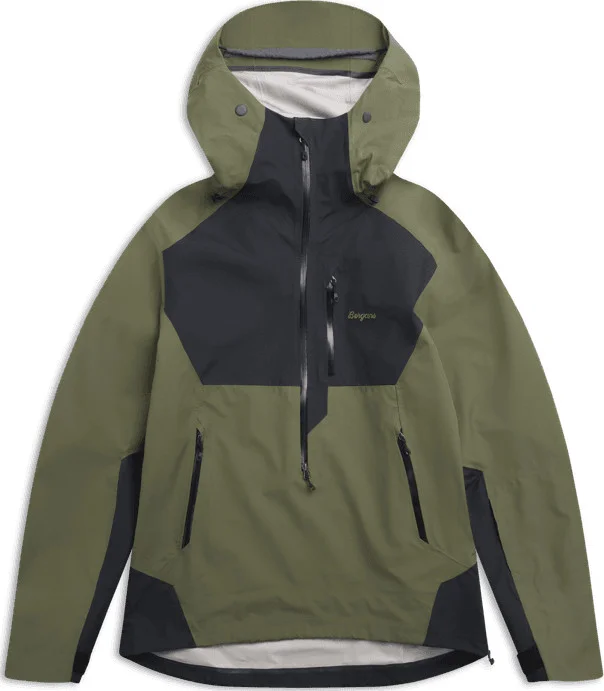 Bergans Unisex Oppdal 3L Shell Anorak Pine Forest/black v:8124496 Bergans Unisex Oppdal 3L Shell Anorak Pine Forest/black v:8124496