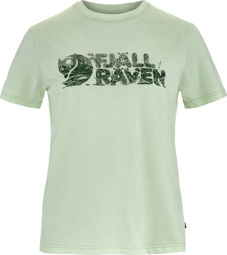 Fjällräven Women's Lush Logo T-Shirt Soft Jade v:6081070