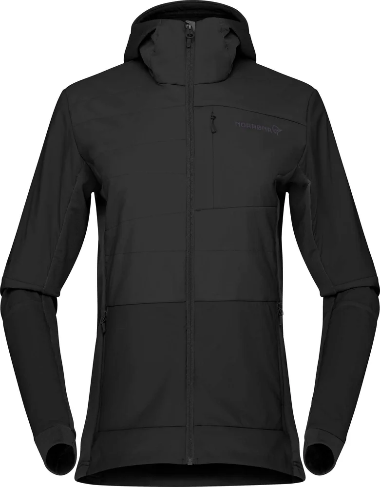 Norrøna Women’s Falketind Alpha90 Insulated Zip Hood Caviar v:1402666 Norrøna Women’s Falketind Alpha90 Insulated Zip Hood Caviar v:1402666