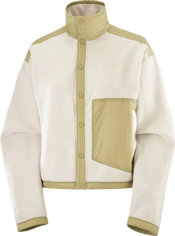 Salomon Women's Chroma Fleece Cardigan Whisper White v:1224565