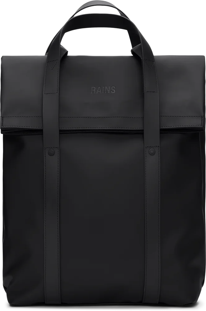 Rains 2 Way Tote Backpack Black v:9130123 Rains 2 Way Tote Backpack Black v:9130123