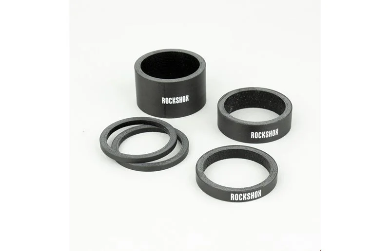 Rockshox Spacer-sett 2.5/5/10/20mm Gloss White Logo v:5354878 Rockshox Spacer-sett 2.5/5/10/20mm Gloss White Logo v:5354878