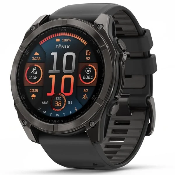 fenix 8 AMOLED 51mm Sapphire Carbon Gray DLC Titanium / Black v:3577687
