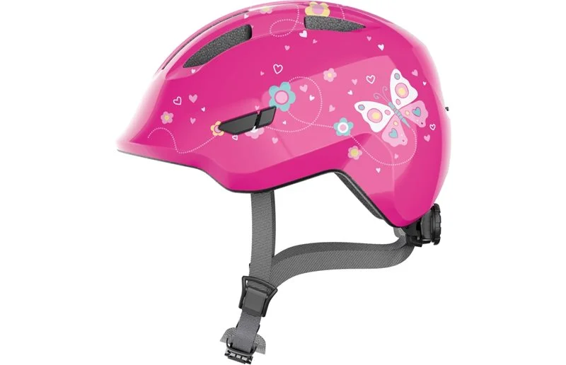 Abus Sykkelhjelm Smiley 3.0 Rosa Sommerfugl v:7752035