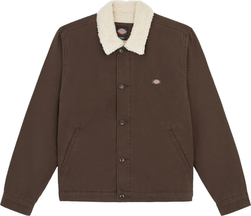 Dickies Men's Duck Canvas Deck Jacket Dark Brown v:1869862