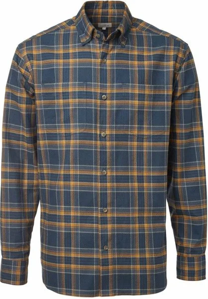 Sarek Flannel Shirt Men Dusty Blue Checked v:8806067