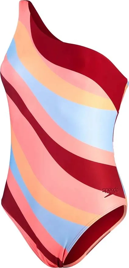 Speedo Women’s Printed Asymmetric 1 Piece Oxblood/Coral v:5997614 Speedo Women’s Printed Asymmetric 1 Piece Oxblood/Coral v:5997614