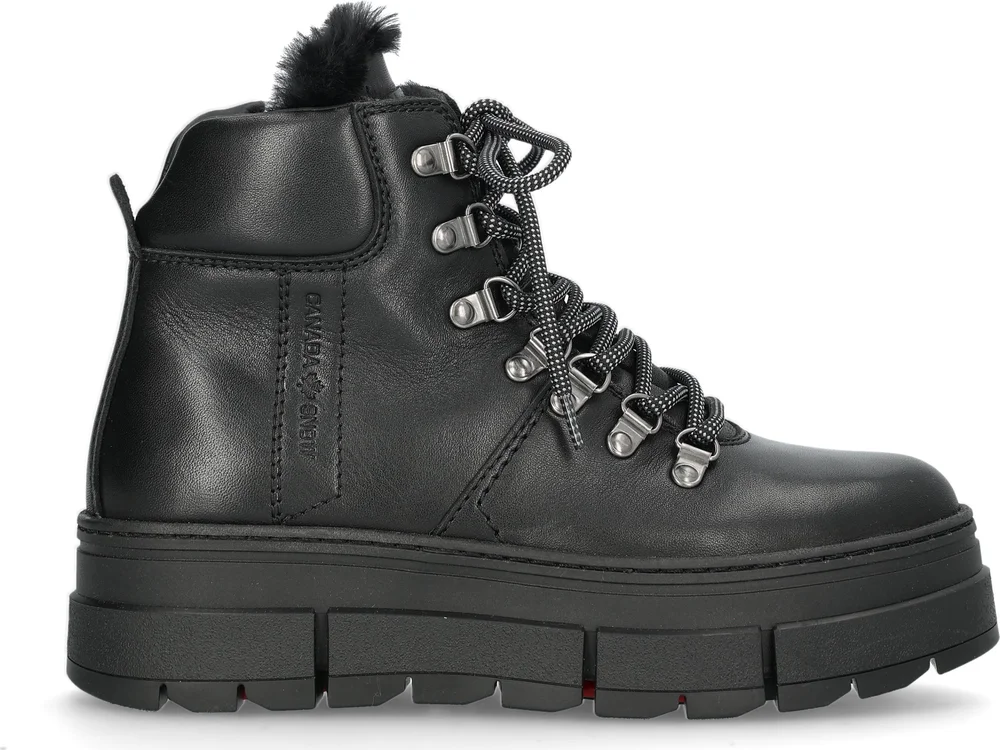 Canada Snow Women's Mount Fiona Lace Leather Black v:8645955