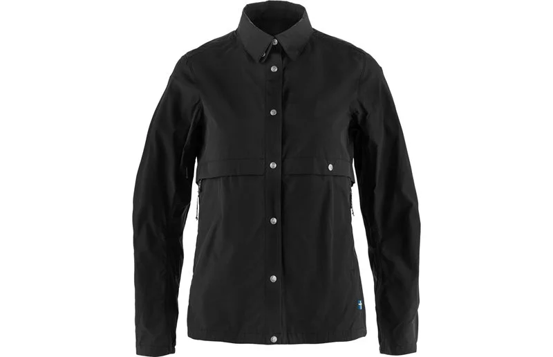 Sykkeljakke Fjällräven Hoja Rider's Wind Jacket W Black v:1014284