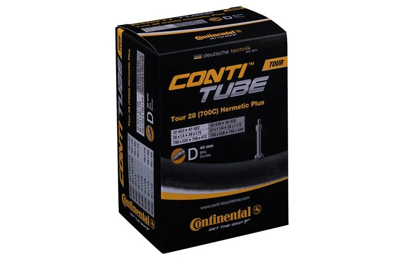 Sykkelslange Continental Tour Hermetic Plus 28" Dunlop 40mm 32/47-622/42-635 v:3883412