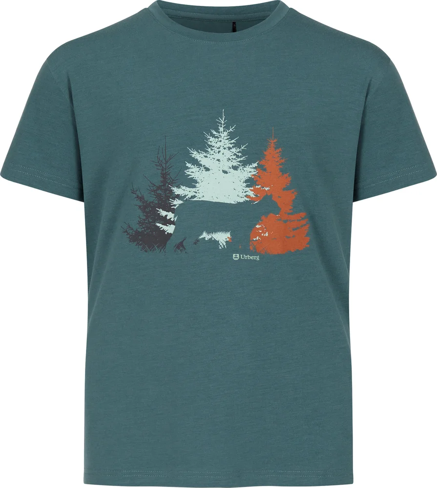 Urberg Juniors' Bamboo Print Tee Silver Pine v:8351667