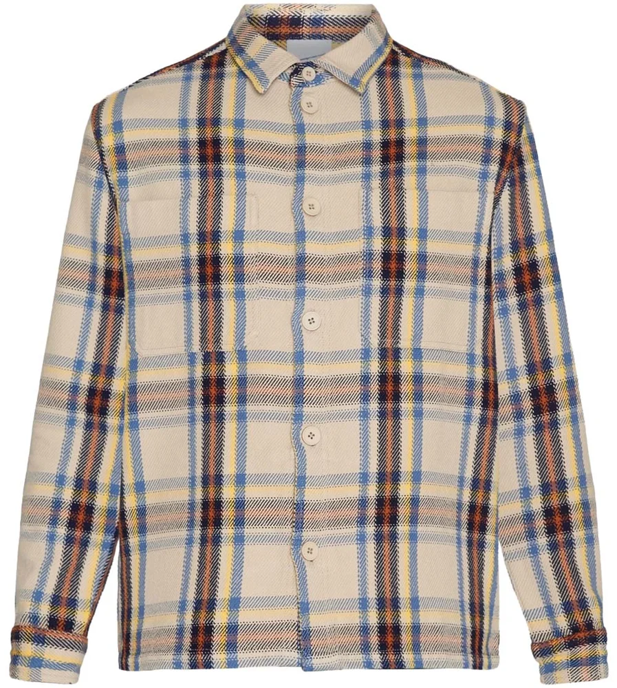 Knowledge Cotton Apparel Men's Checked Overshirt Brown Check v:8986015