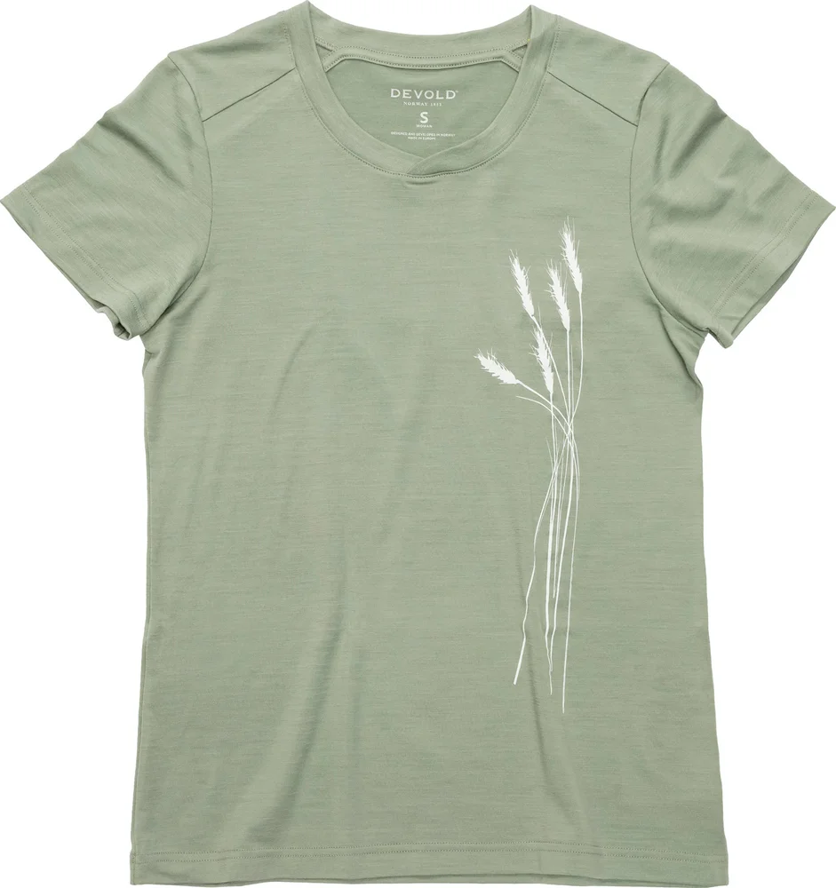Devold Women's Premium \Oats\" Tee Fog v:1236584"""