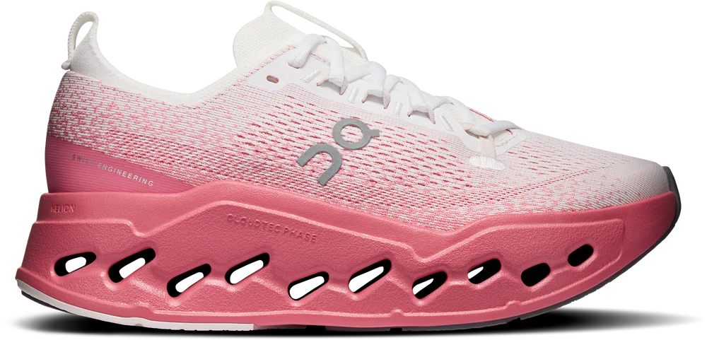 On Women's Cloudsurfer Max White-camellia v:4705544