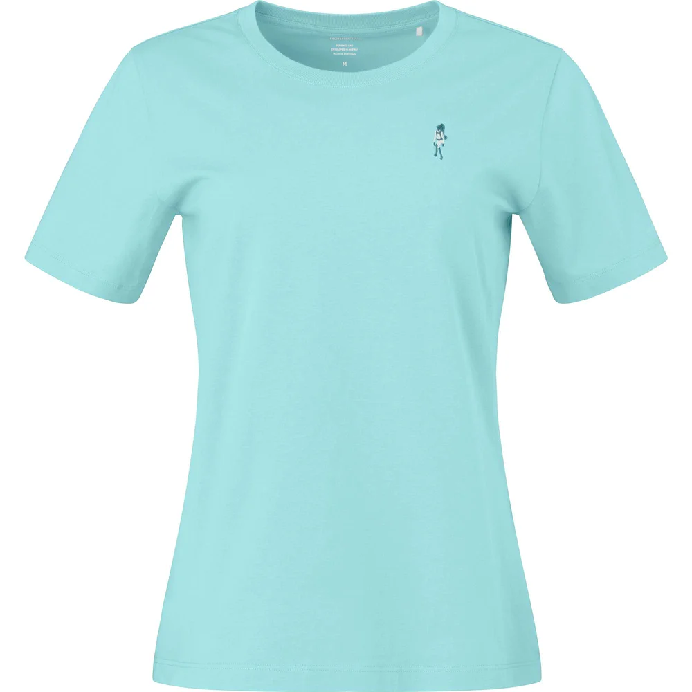 Norrøna Women's /29 Cotton Activity Embroidery T-Shirt Aqua Haze v:7640881