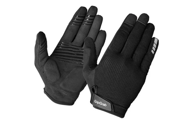 Sykkelhansker GripGrab EXPLR Padded Full Finger Summer Gloves Black v:5978387