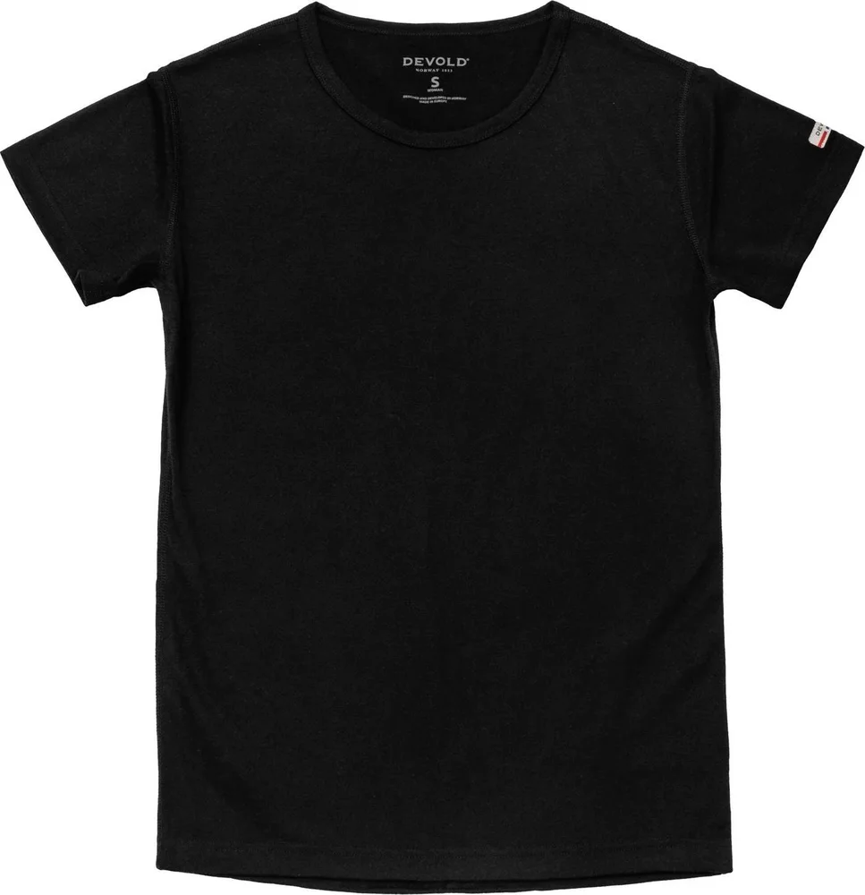 Devold Women's Breeze Plus Merino 200 T-Shirt Black v:4211165