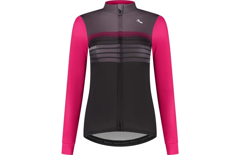 Sykkeltrøye Rogelli Stryde Jersey L/S Black/Grey/Pink v:5060520