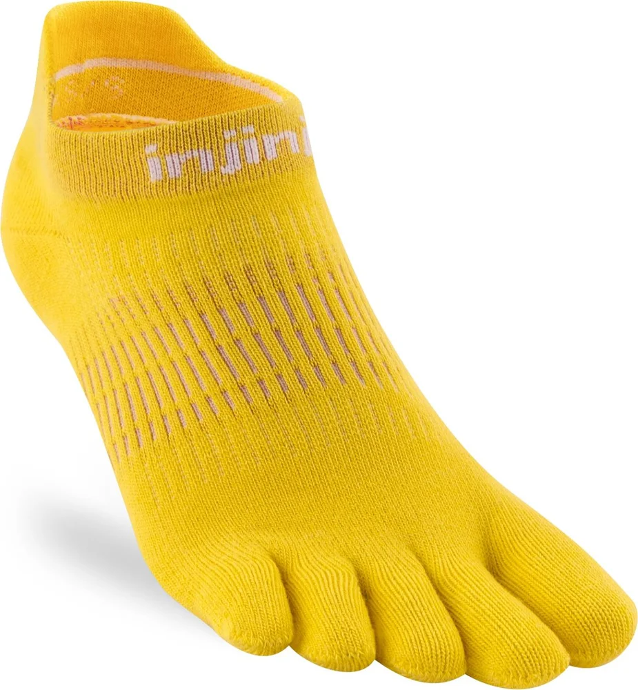 Injinji Women’s Run Lightweight No-Show Lemon v:9443146