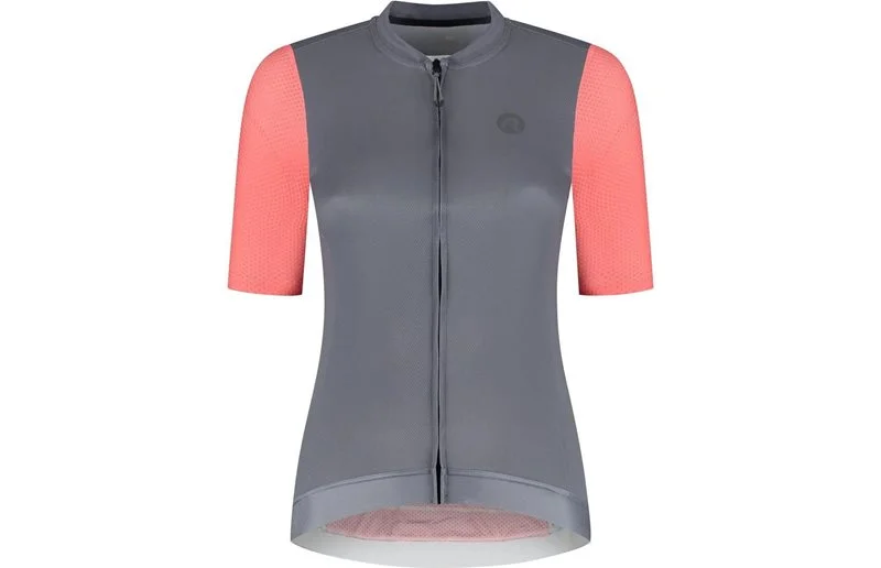 Sykkeltrøye Rogelli Fast Jersey SS Women Grey/Pink/Coral v:3924285