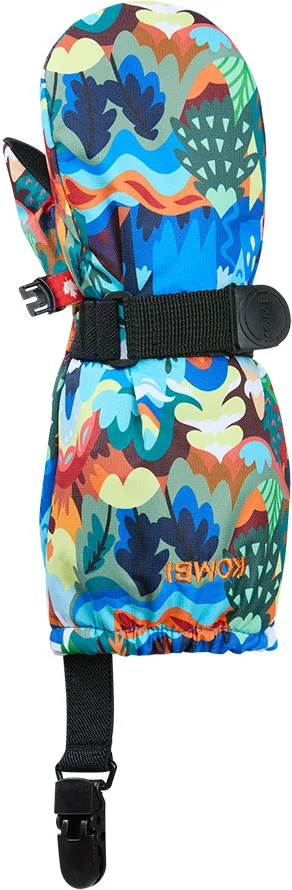 Kombi Kids' Crazy Caribo Mitten Blue Wild Mountain v:1944076