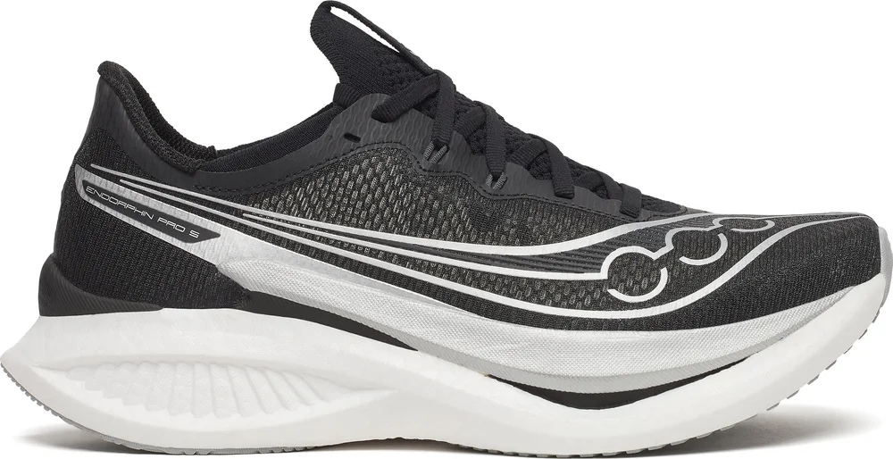Saucony Men’s Endorphin Pro 5 Black/Silver v:5408639 Saucony Men’s Endorphin Pro 5 Black/Silver v:5408639