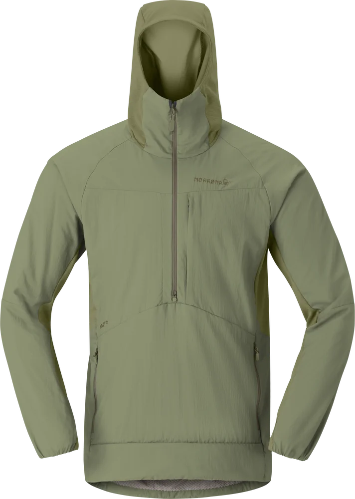 Norrøna Men's Møre Octa Zip Hood Deep Lichen Green v:7175812