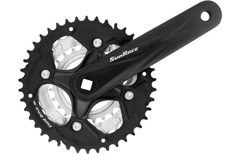 Sunrace Kranksett M500 170 mm 42/34/24T 7/8 Gir Svart v:5442705