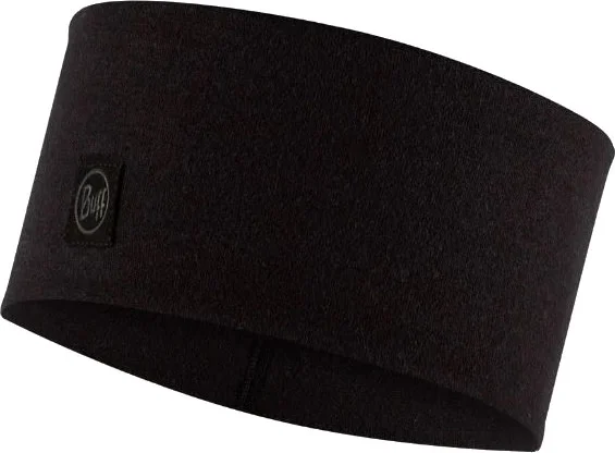 Buff Merino Wide Headband Solid Black v:7896629 Buff Merino Wide Headband Solid Black v:7896629
