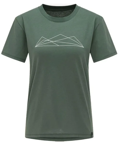Camp Tee Wmn Fjell Green Graphic v:3490877