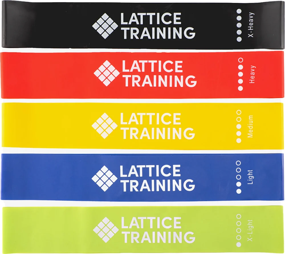Lattice Training Resistance Band 5 Pack Multi Colour v:2408617