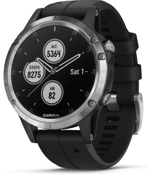 Fenix 5 Plus Sapphire Kolgrå Titan med titanarmband v:1532116