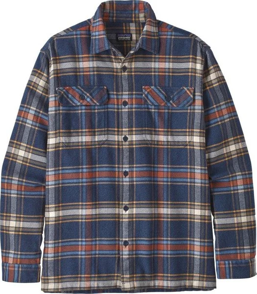 M's L/S Fjord Flannel Shirt Defender New Navy v:7226756