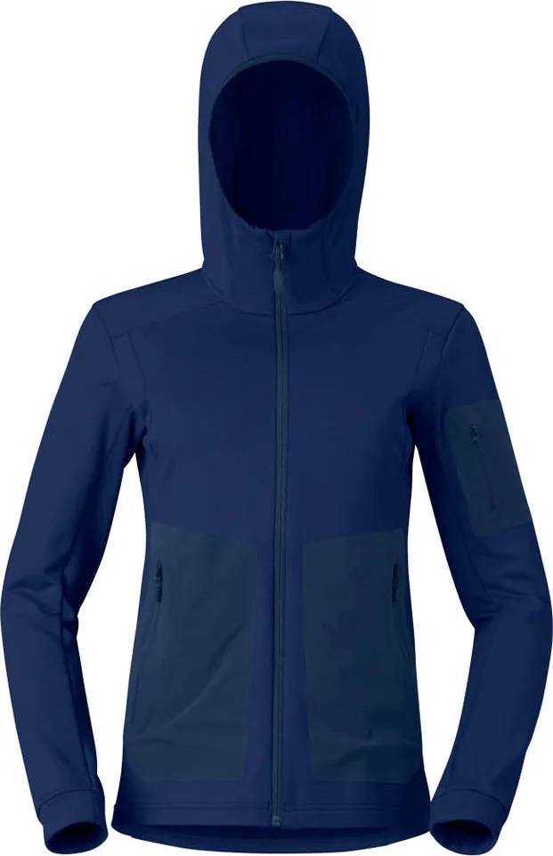 Norrøna Women's Falketind Warm Stretch Hood Indigo Night Blue v:8815398