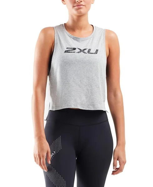 Contender Crop Womens Grey Marle/Geo Lines v:9856539 Contender Crop Womens Grey Marle/Geo Lines v:9856539