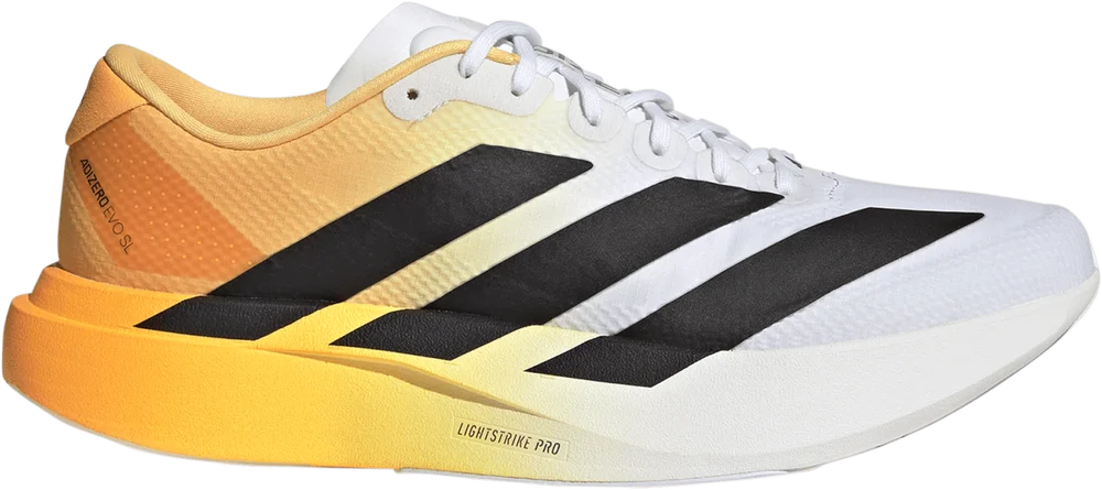 Adidas Men's Adizero Evo SL Ftwr white/Core black/Lucid Tangerine v:2450905