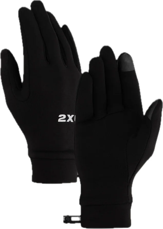 2XU Run Glove Black/silver Reflective v:1192414 2XU Run Glove Black/silver Reflective v:1192414