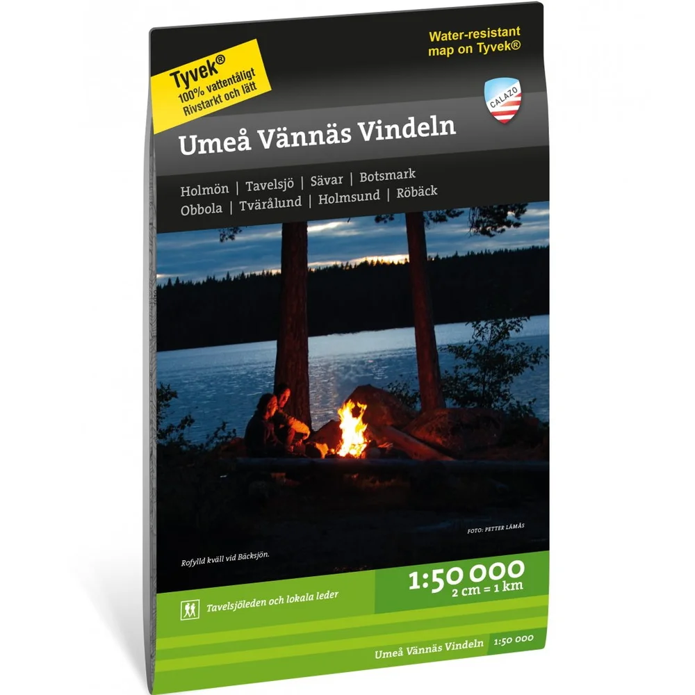Calazo förlag Umeå Vännäs Vindeln 1:50 000 NoColour v:6819254