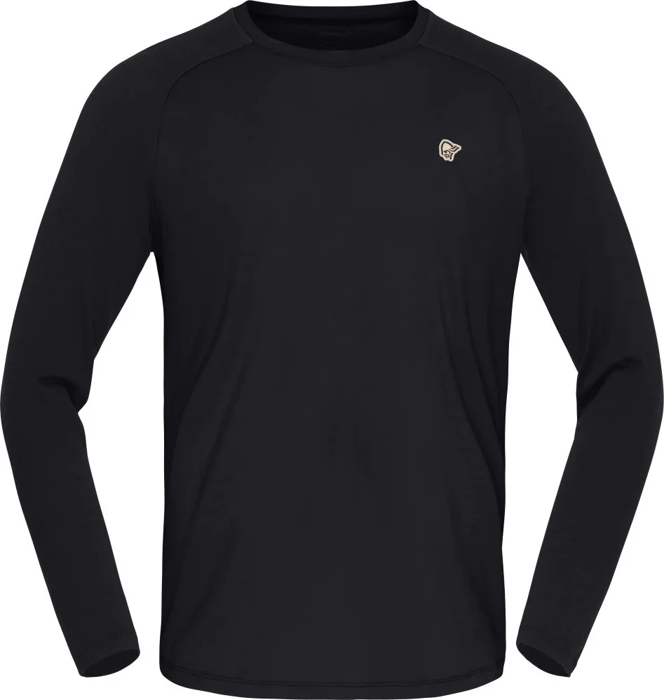 Norrøna Men's Femund PureUll Long Sleeve Caviar Black v:9182112