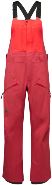 Black Diamond Women's Recon Stretch Bibs Coral Red-mineral Red v:9211294