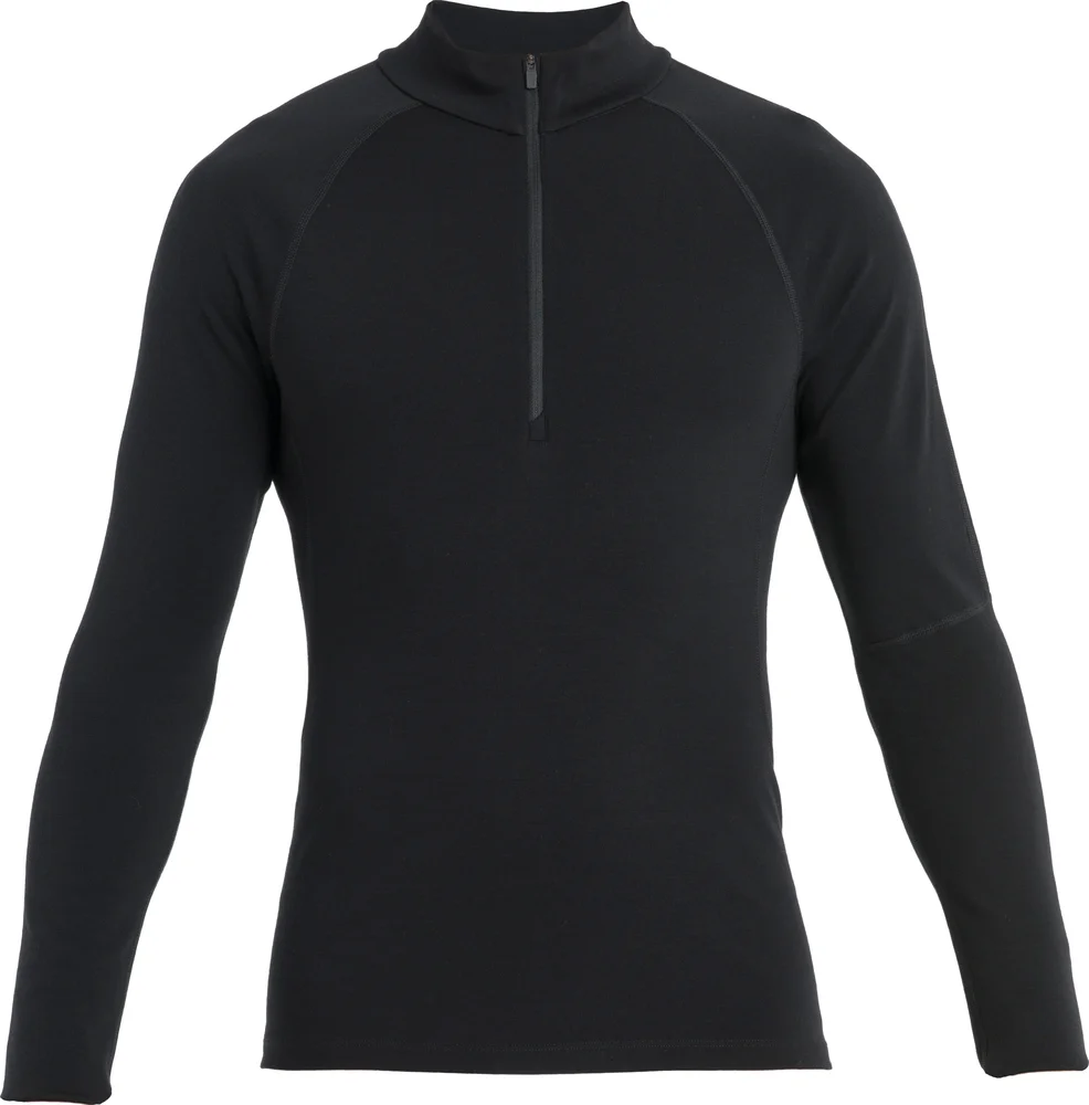 Icebreaker Men’s Merino 300 MerinoFine Polar Long Sleeve Half Zip Black v:4896986