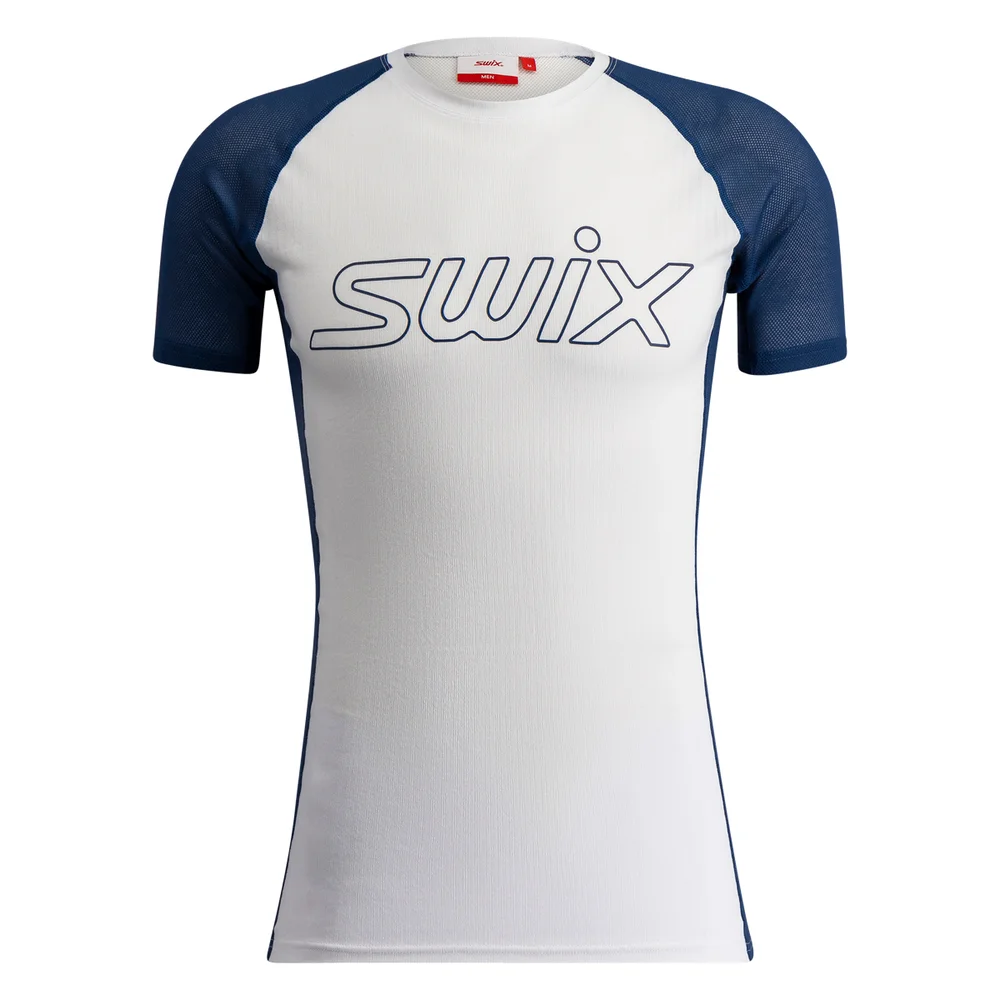 Swix Men’s RaceX Light Short Sleeve Bright White/Lake Blue v:5312971 Swix Men’s RaceX Light Short Sleeve Bright White/Lake Blue v:5312971